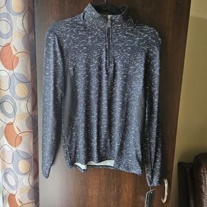 NWT Game Time Black and Gray Quarter-Zip Pullover